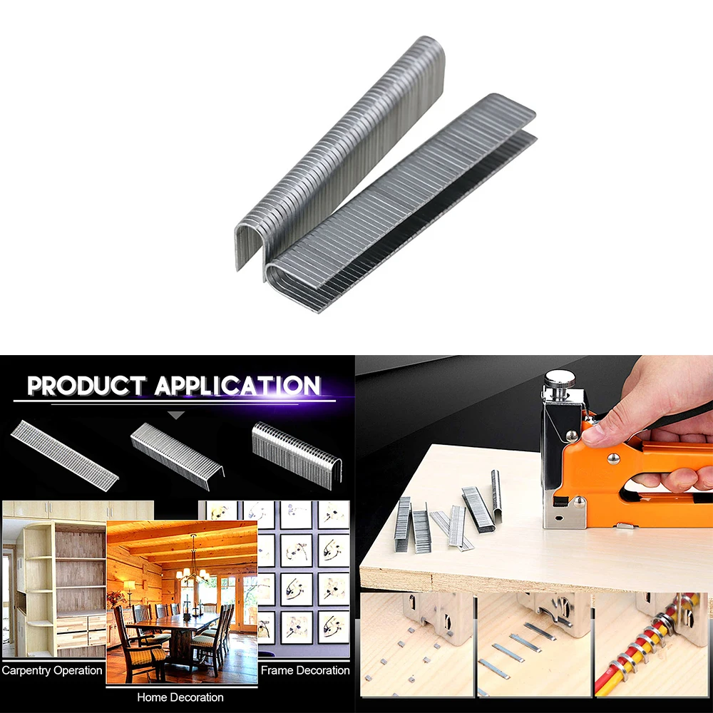 1000 шт штапель идеально подходит для большинства стандартных степлерных пистолетов долгий срок службы стандарт долговечности