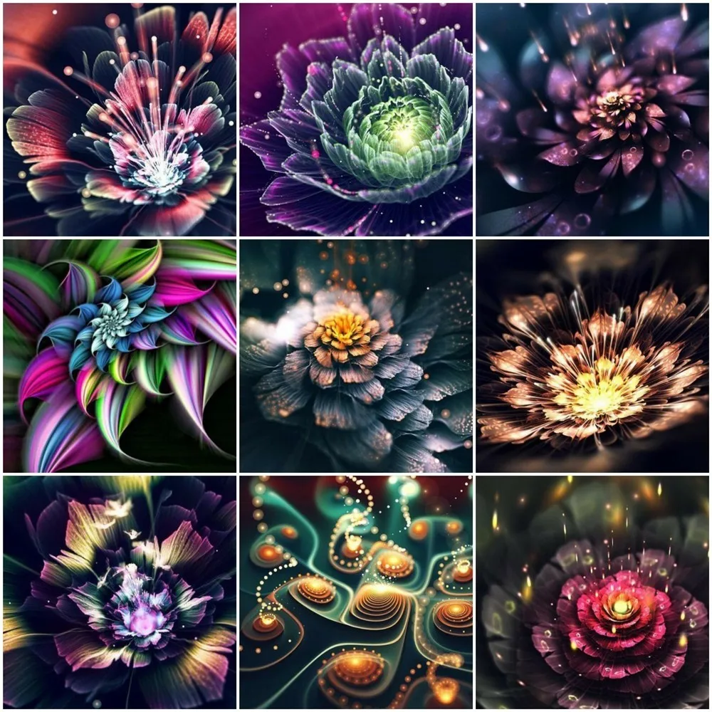 

HUACAN Full Square 5D DIY Diamond Embroidery Display Flower Picture Of Rhinestone Diamond Painting Mosaic Home Decor Gift