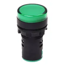 Горячее крепление на панель зеленый пилот световой индикатор лампы AC DC 24 V