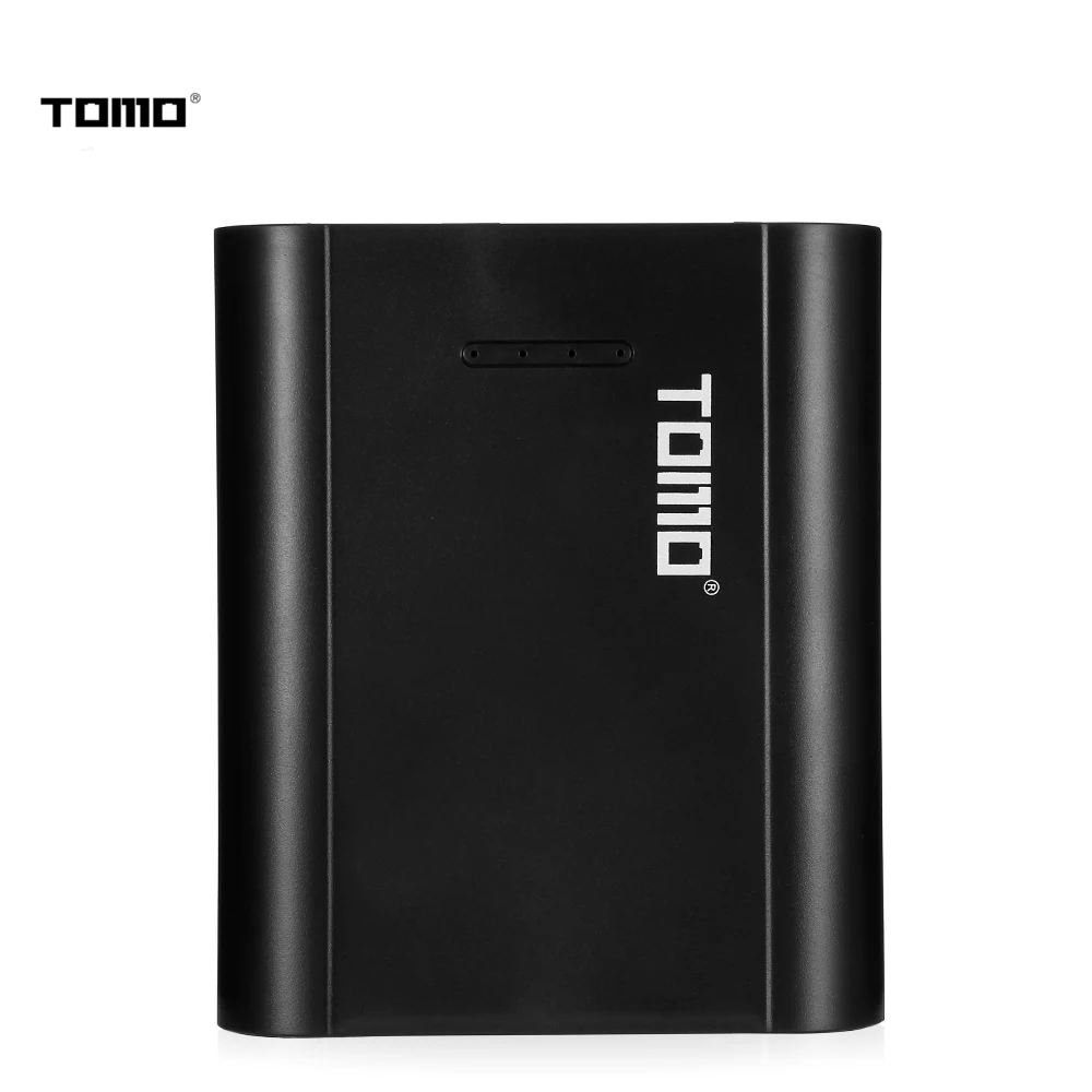 TOMO P4 Мощность банк Зарядное устройство с двумя портами USB чехол для 18650 литий