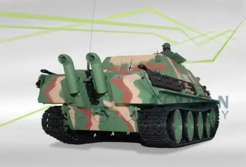 2 4G Henglong 1/16 масштаб 6 0 поколение инфракрасный боевой пластик Ver немецкий Гепард RTR