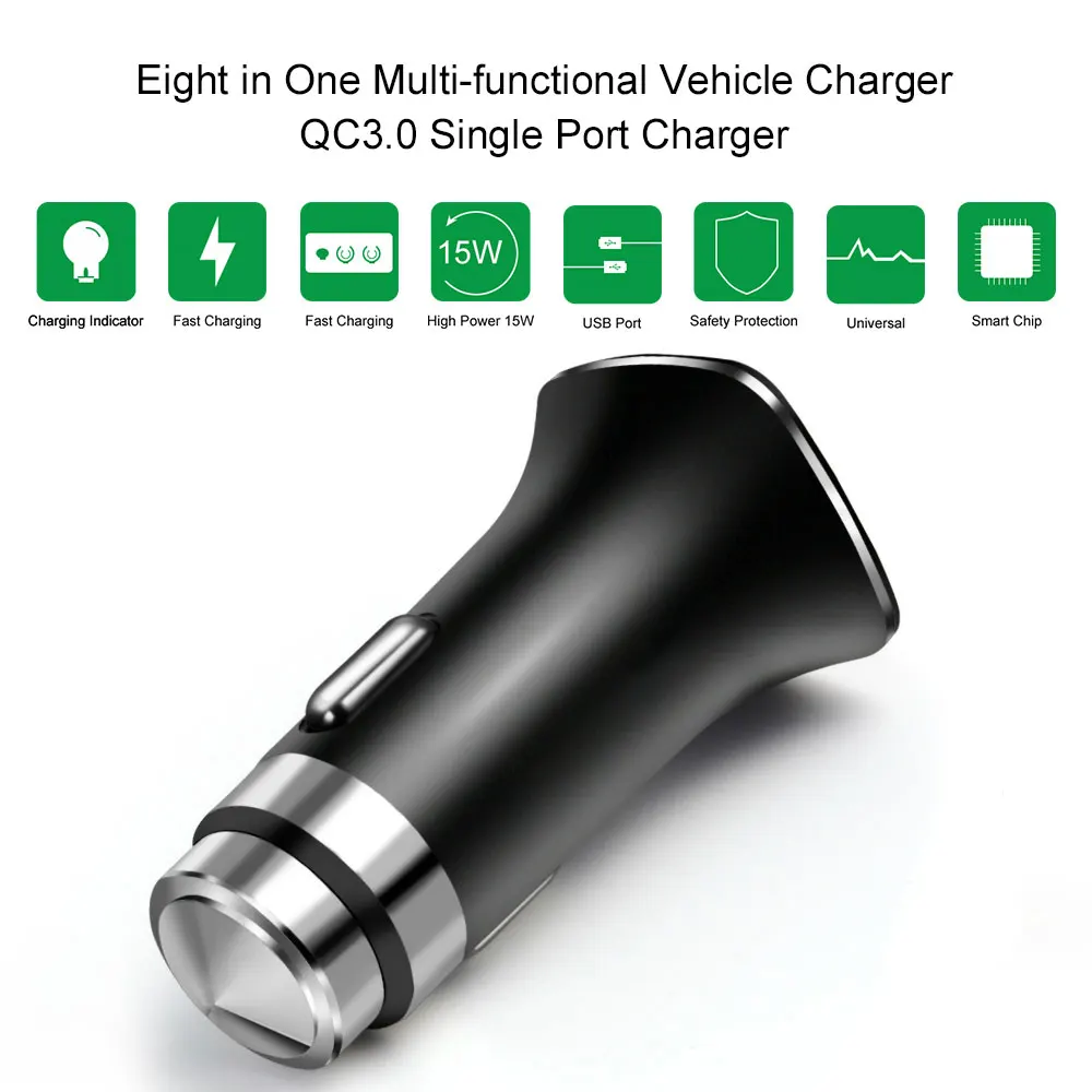 KISSCASE العالمي سريع شحن USB شاحن سيارة للهاتف في سيارة سريعة تهمة QC 3.0 سيارة-مهايئ شاحن ل مايكرو نوع C كابل KISSCASE العالمي سريع شحن USB شاحن سيارة للهاتف في سيارة سريعة تهمة QC 3.0 سيارة-مهايئ شاحن ل مايكرو نوع C كابل