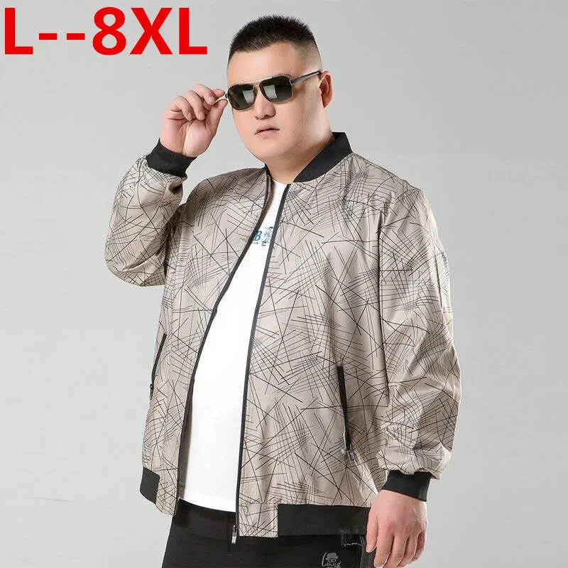 Большой размер 8XL 7XL 6XL качественная повседневная мужская весенняя куртка Осенняя верхняя одежда спортивная одежда для мужчин s куртки для мужчин пальто