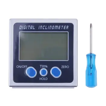 

BHTS-Digital Angle Gauge Protractor Inclinometer Bevel Box Level Meter Angle Finder With 2 Built-In Magnets Base In Bottom