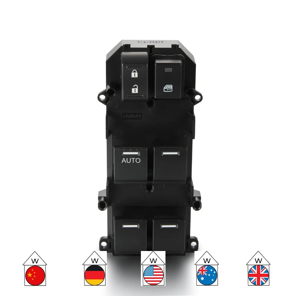 

Car Master Window Switch Front Left for Honda Accord 2008-2011 2.4L 3.5L Driver Side