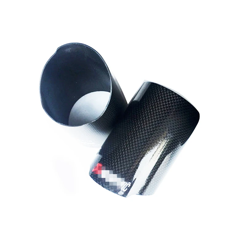 3" Glossy Carbon Fiber Exhausts pipe Cover for Car motorcycle Exhaust