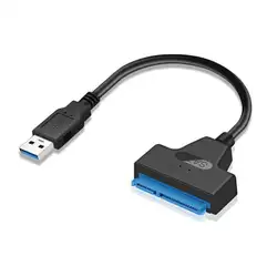 USB 3,0 в SATA7 + 15pin жесткий диск кабель конвертер 2,5 дюймов SSD жесткий диск dapter кабели внешняя мощность жесткий диск конвертер