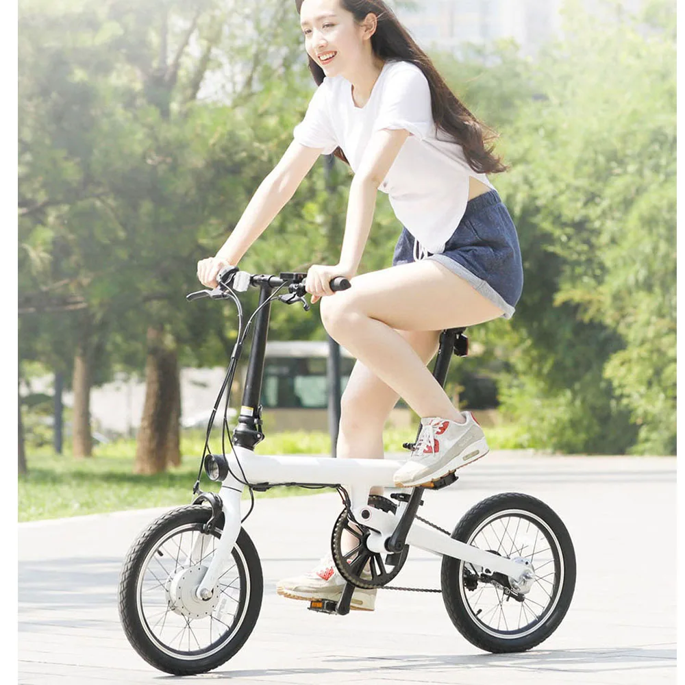 cerca Patético sucesor 100% Original Xiaomi QiCYCLE EF1 bicicleta eléctrica plegable Bluetooth  bicicleta eléctrica inteligente 16 pulgadas Mini Aplicación de bicicleta  impuestos|Bicicleta eléctrica| - AliExpress