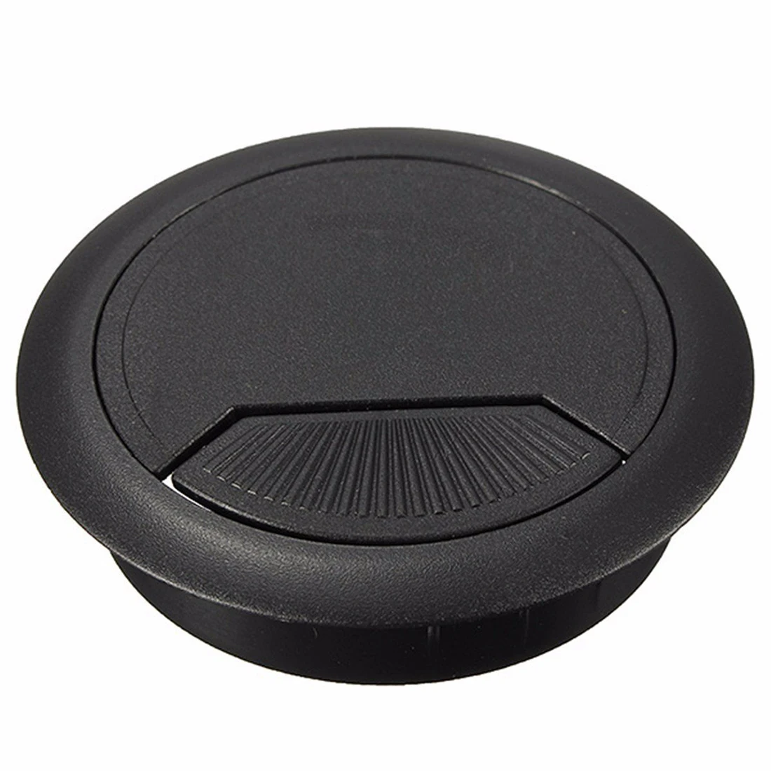 New 10 pcs Computer Desk Cable Cover Plastic Cable Entry Cable Box 60mm