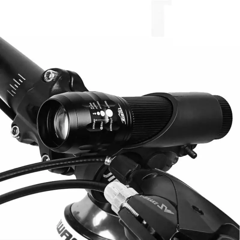 Discount MTB Cycling Light Headlight & Taillight Set For Bicycle Flashlight Front Torch+Rear Lamp Waterproof Bright Q5 Bike Accessories 1