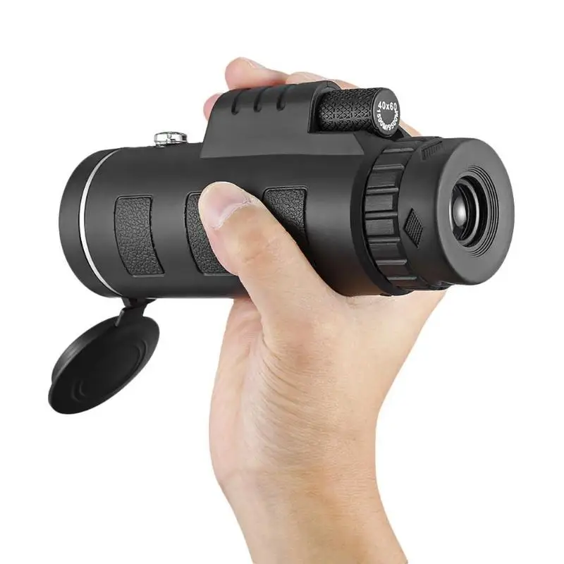 

40X60 BAK4 Monocular Telescope Outdoor Hunting Scope with Phone Clip Tripod