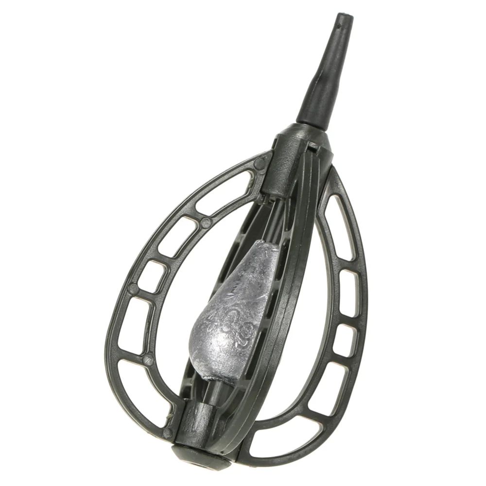 

Fishing Bait Cage Inline Method Feeder Basket Fishing Lure Cage Fish Bait Basket Holder Lead Sinker Fishing Accessory 40/45/60g