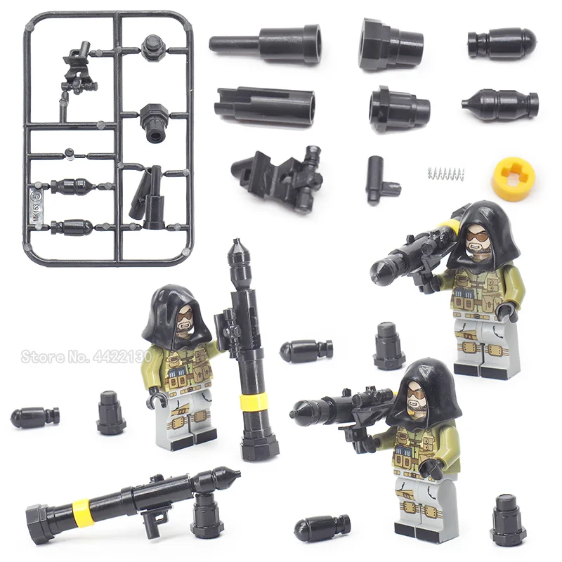 

MK153 Beachanti-tank Military Building Blocks German army Mini Weapons Fight Figures Special Forces Diy ww2 With Legoinglys