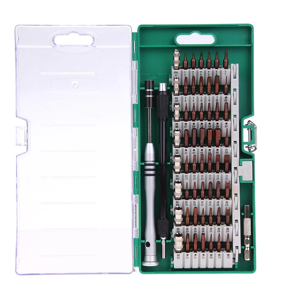 

NEW 60 in 1 Precision Screwdriver Tool Kit Magnetic Screwdriver Set for Cell Phone Tablet Compact Repair Maintenance With Case
