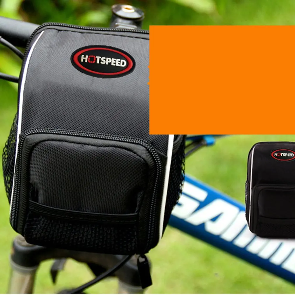 Top Cycling Bike Handlebar Bag Bicycle Front Frame Folding Handlebar Storage Bag 5