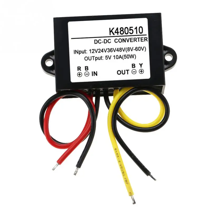 DC 12V/24V/36V/48V to 5V 10A понижающий преобразователь модуль питания Новинка|Инверторы и