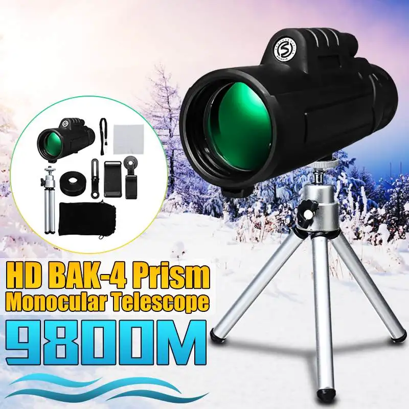 12x50 في الهواء الطلق المحمولة أحادي HD البصرية يوم للرؤية الليلية الهاتف تلسكوب الإكتشاف التخييم السفر الصيد البصرية نطاق 12x50 في الهواء الطلق المحمولة أحادي HD البصرية يوم للرؤية الليلية الهاتف تلسكوب الإكتشاف التخييم السفر الصيد البصرية نطاق