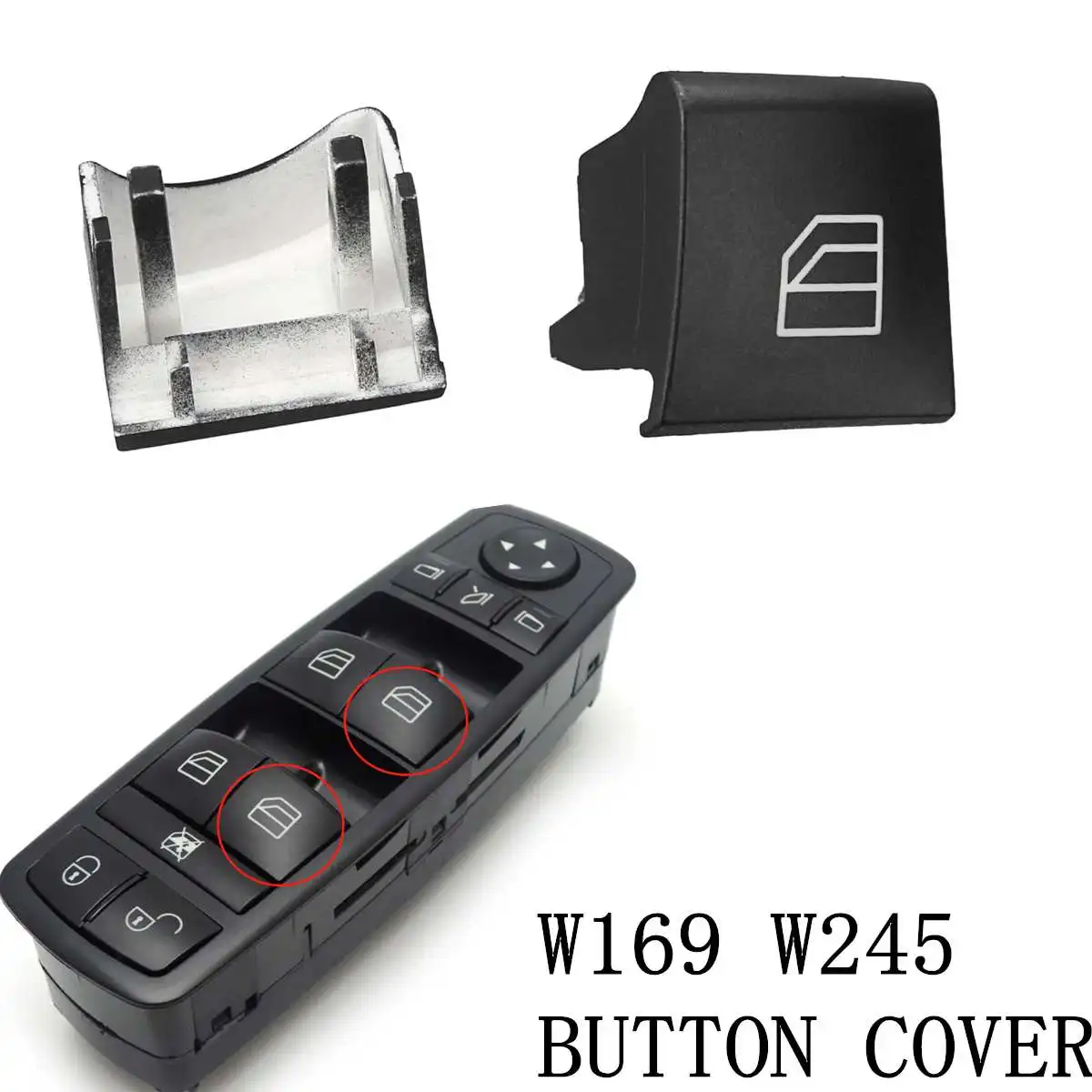 

1Pcs Electric Window Left Switch Button Covers for MERCEDES VITO SPRINTER Car Window Switch Cap Car String