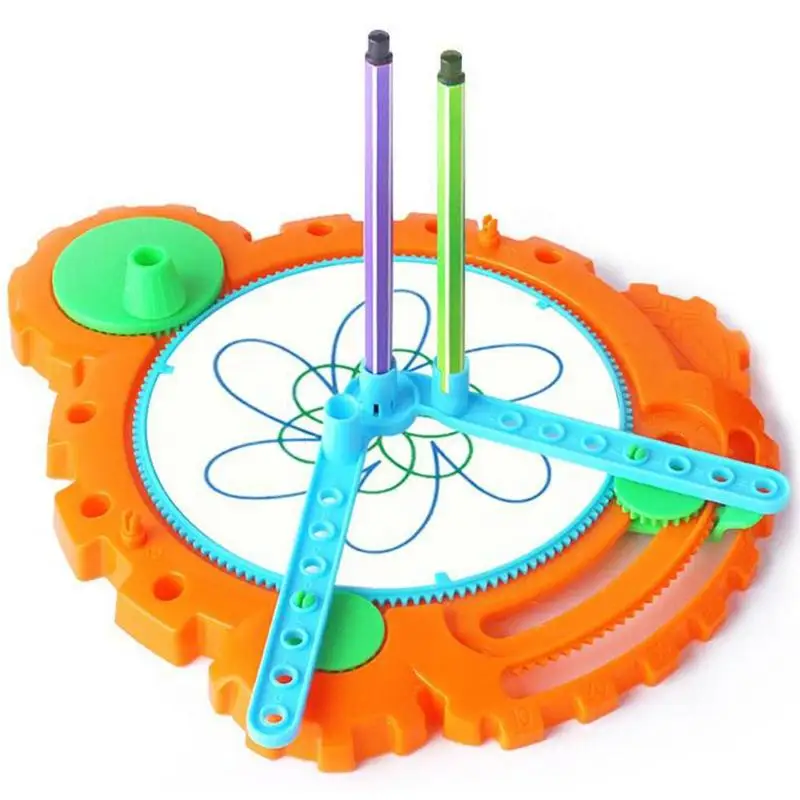 

Plastic Spirograph Drawing Toy Design Set Spiral Pen Educational Stationery Children's Drawing Tools Educational Toy For Kids
