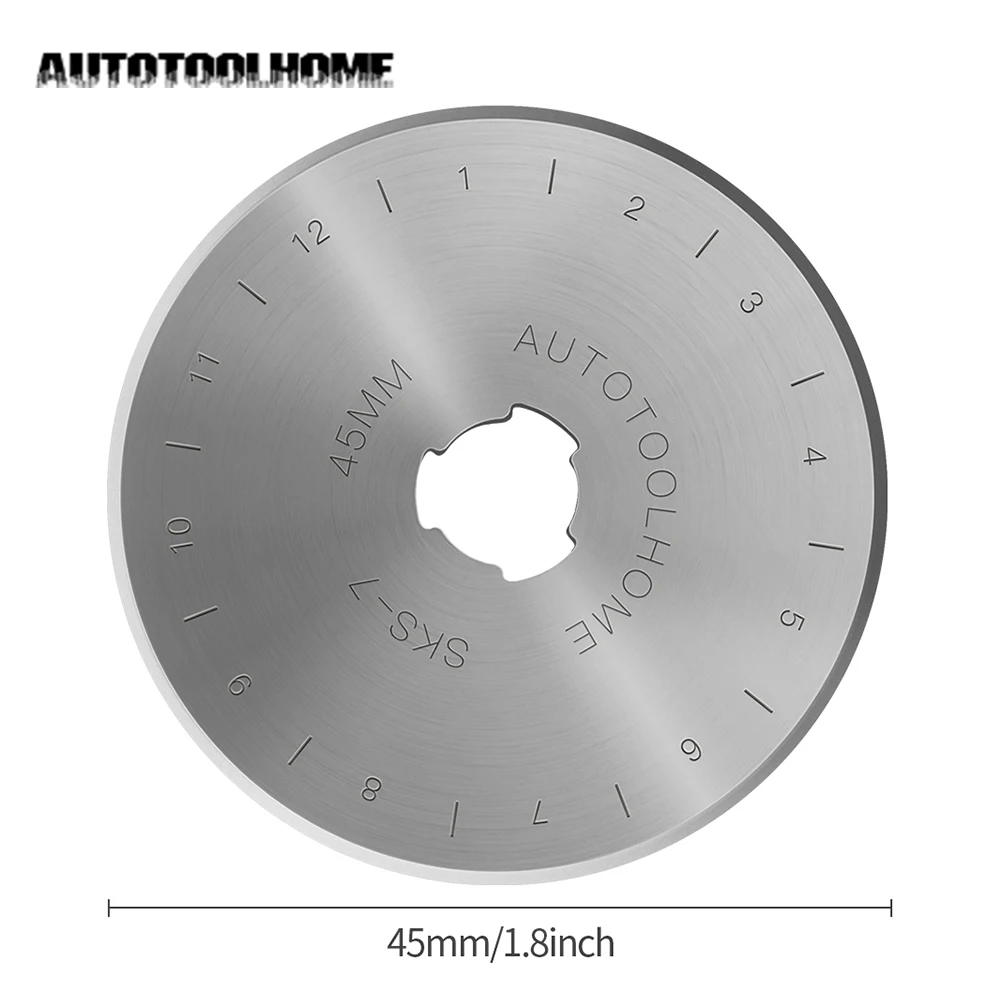 10Pc 28/45mm Rotary Blade Round Leather Cutter Blades Replacement Blades  Boxed For Fabric Sewing Quilting Cutting