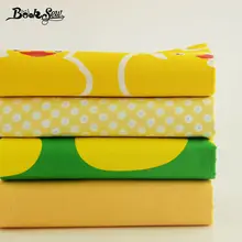 Booksew 100% хлопок саржа ткань зеленый и желтый цвет прекрасный