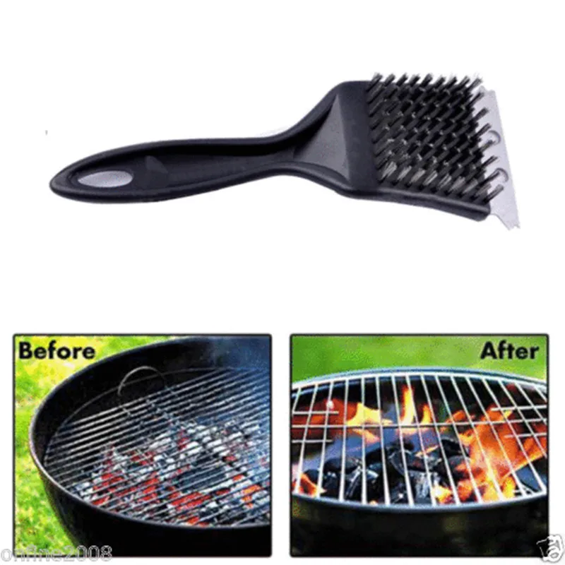 

New Stainless Steel Wire Tail Brush Barbecue Tool Cleaning Brush Wholesale Grill Tip Stainless Steel Wire Brush Cleaning Brush