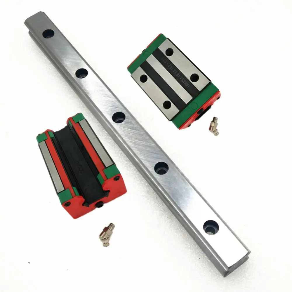 

free shipping NEW2 pcs HGR15 linear guide rail any length with 4pcs linear block carriage HGH15CA or HGW15CC HGH15 CNC parts