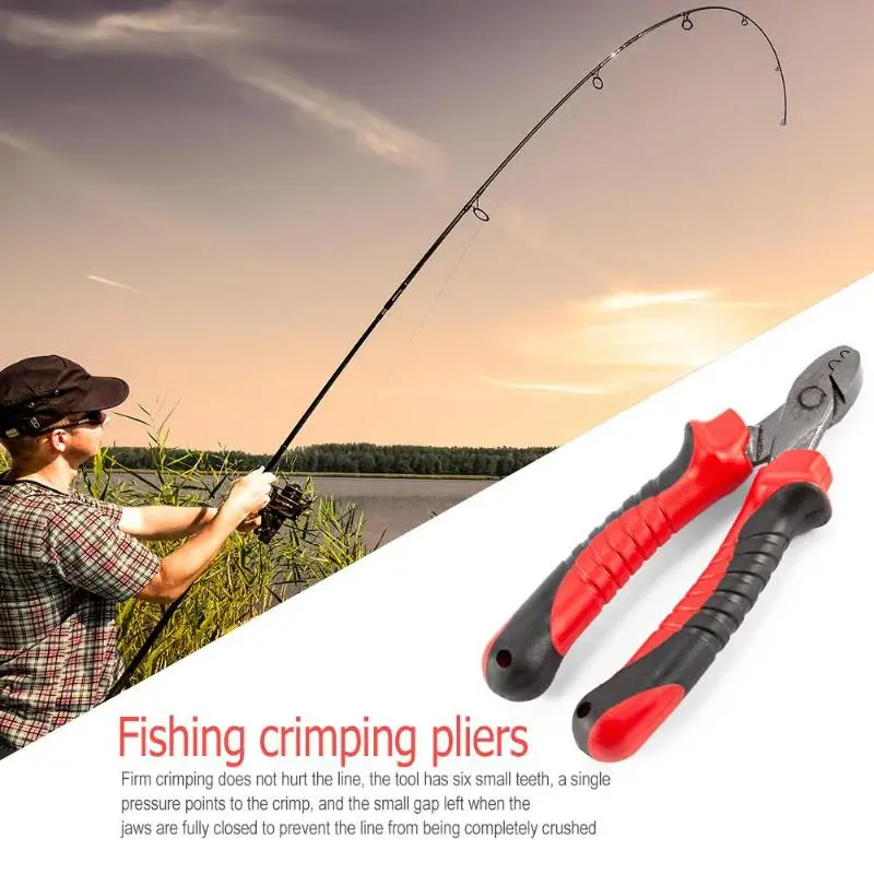 

Cable Wire Stripper Crimper Handle High Carbon Steel Cable Wire Stripper Cutter Crimper Fishing Crimping Tool Knife Plier