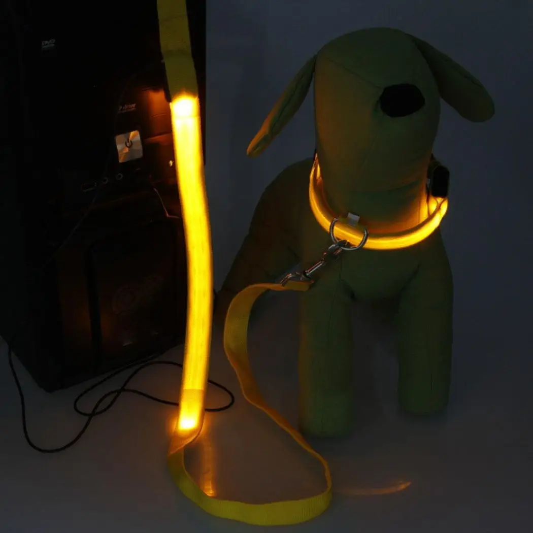 

Dog USB LED Pendant Pet Necklace Safety Collar Pendant, 1x Cable Luminous Flash Light Casual - Long bright