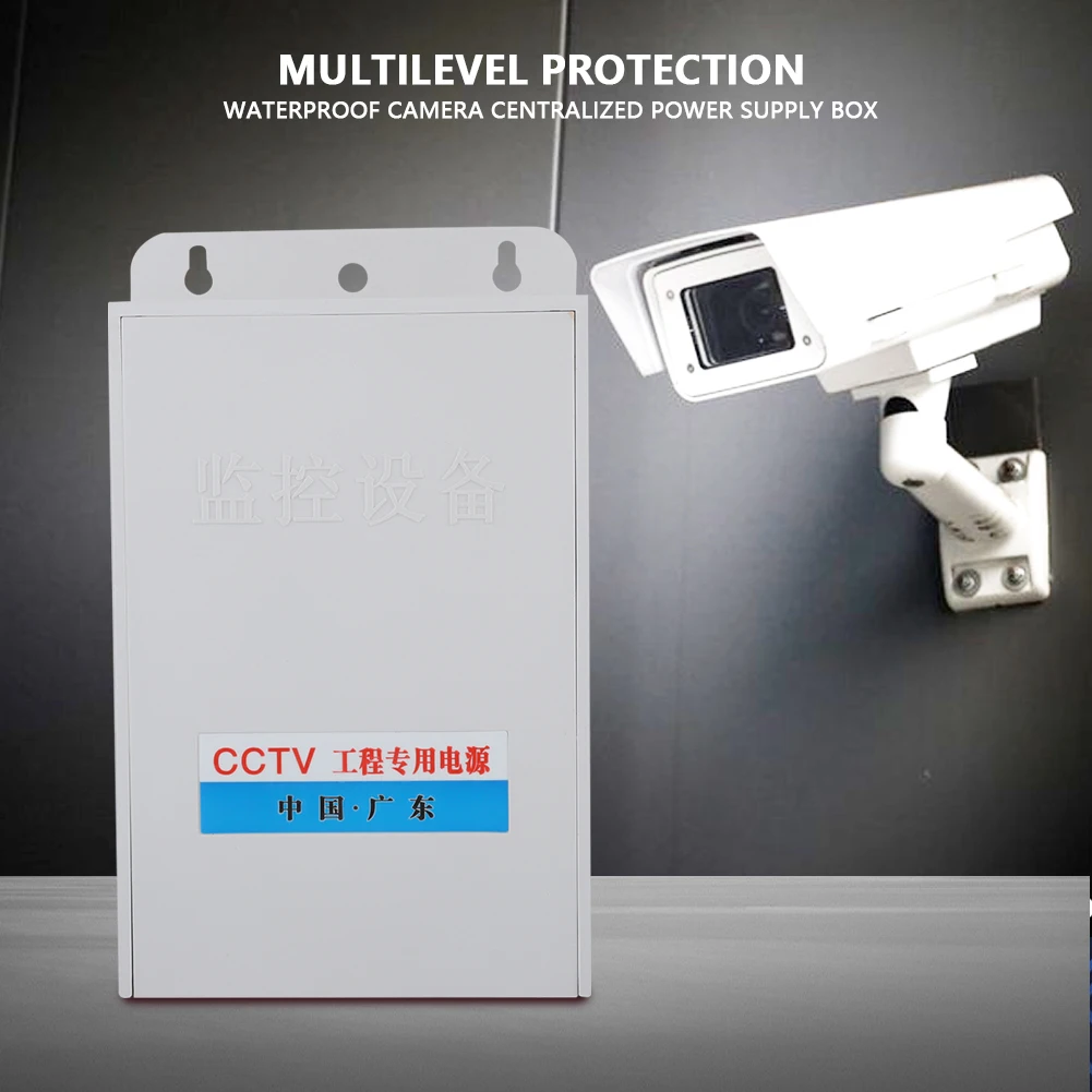 

IP Camera DC 12V 2.5A Power Supply Adapter Waterproof box for CCTV Security Surveillance Camera