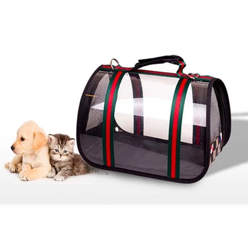 

S/M Portable Travel Dog Carrier Bag Outdoor Cats Handbag Foldable Breathable Puppy Carrying Mesh Shoulder Summer Pets Products