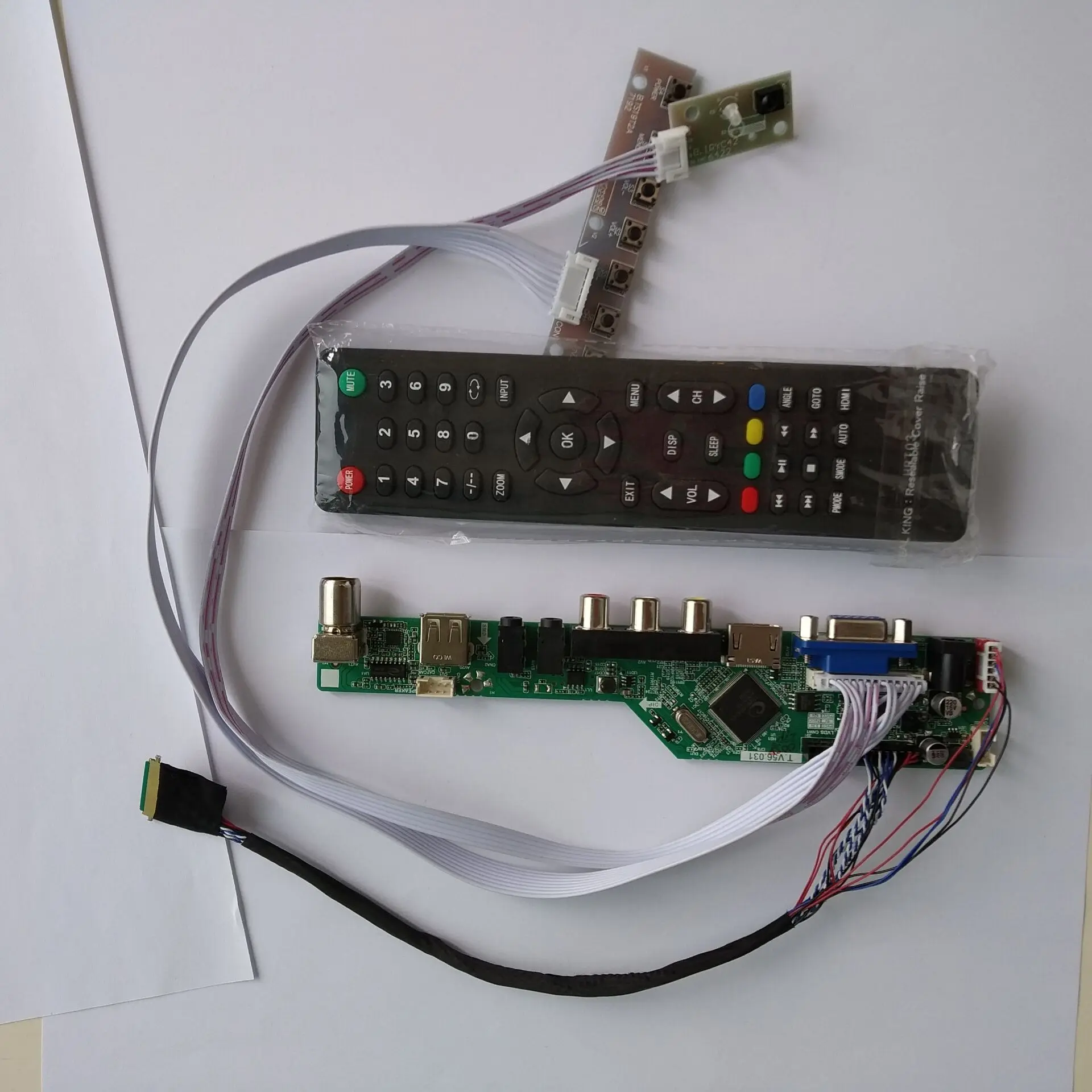  USB AUDIO LCD LED TV HDMI AV VGA Controller Board Card Kit DIY For LP156WD1-TLA1 1600*900 15.6 