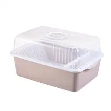 Стеллажи для посуды с крышкой, держатель для столовых приборов, пластиковый шкаф, посуда, коробка для хранения столовых приборов