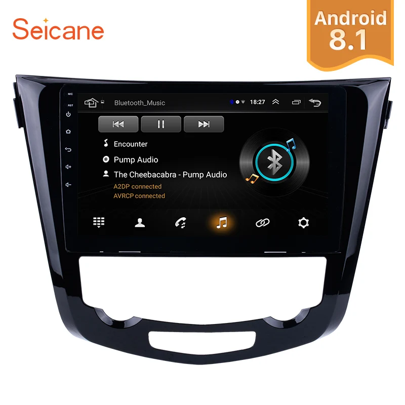 

Seicane Android 8.1 10.1" 2 Din Bluetooth 1080P 4-core Car Radio For 2014 Nissan QashQai X-Trail GPS Head Unit Support 3G WiFi