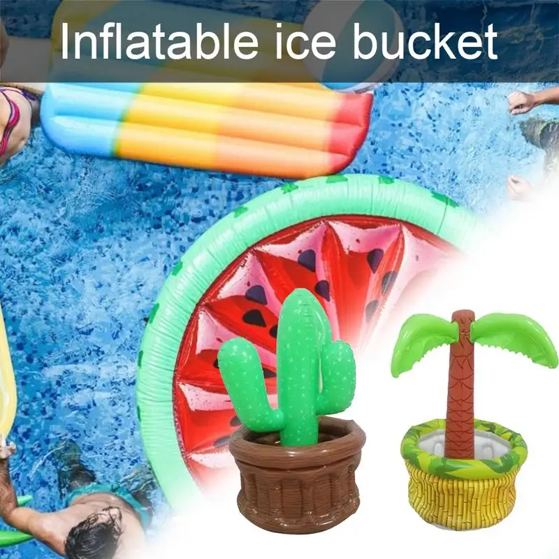 

Carnival Party Inflatable Cactus Shape Ice Bucket Champagne Wine Drinks Beer Ice Ice Barrel Bars Nightclubs Beer Bucket P25