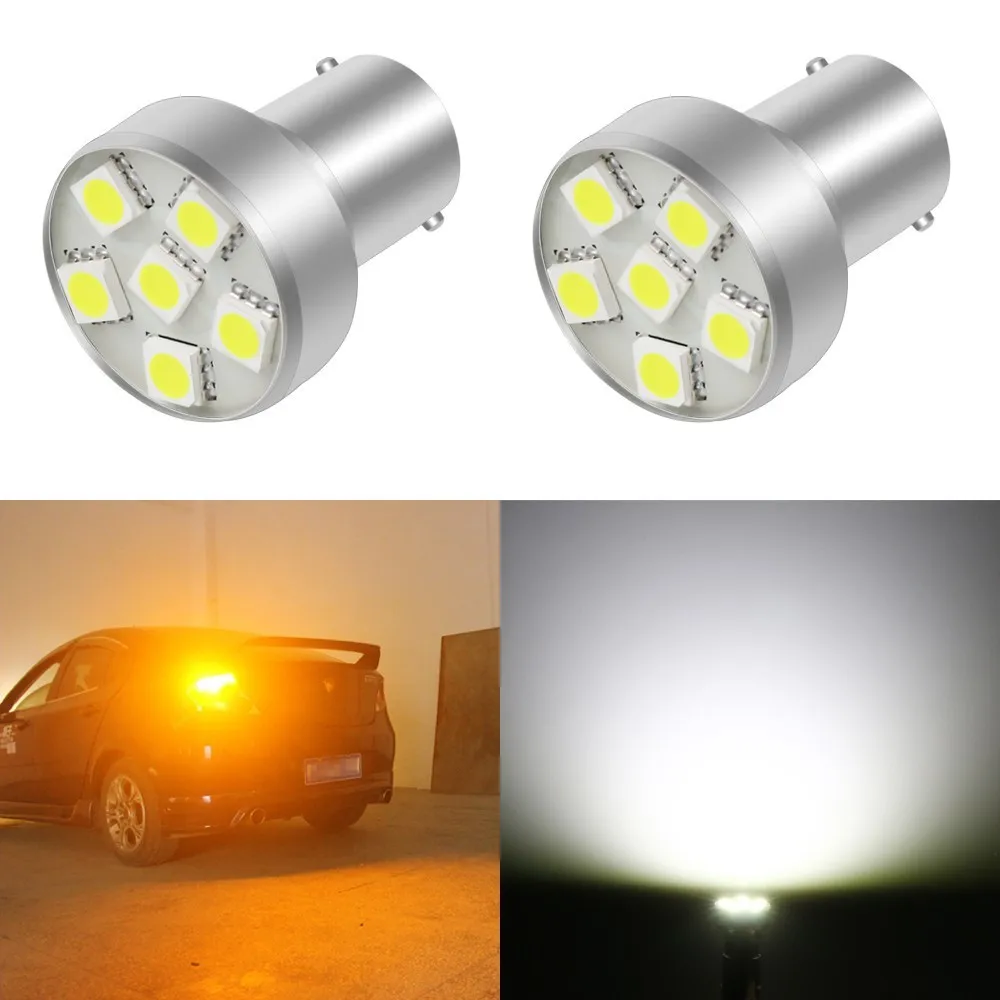 2PCS1156 1157 6SMD P21W BA15S 5050 автомобилей сигнала поворота Стоп сигнал Фары заднего хода