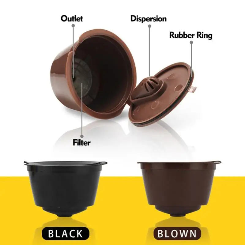 3 قطعة القهوة كبسولات كوب فلتر إعادة الملء قابلة لإعادة الاستخدام فنجان القهوة الشاي سلال Coffeeware