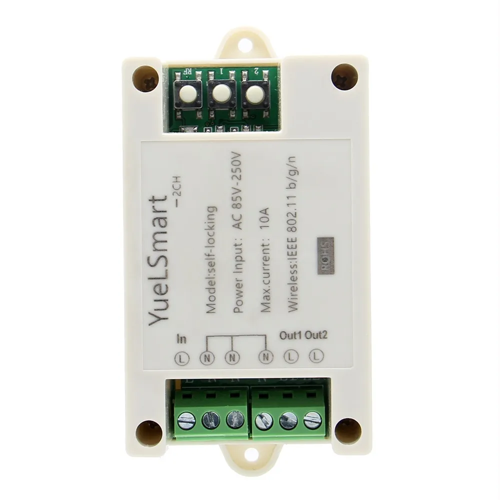 DIY 2 CH 10A AC 85 V 250 переключатель Wi Fi w/отсрочка таймера/приложение eWeLink Беспроводной