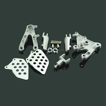 

For Honda CBR600RR F5 2003 2004 2005 2006 Aluminum Front Foot Pegs Footrest Bracket Silver