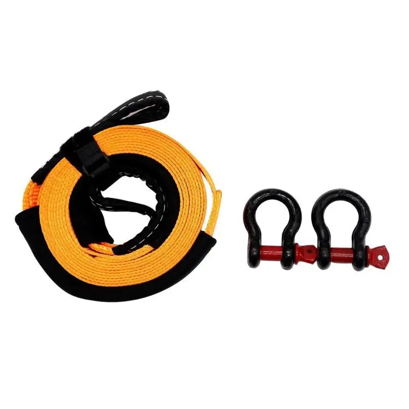 

5m 5 Tons Heavy Duty Car Recovery Tow Strap Towing Rope with 2 Tow Hooks
