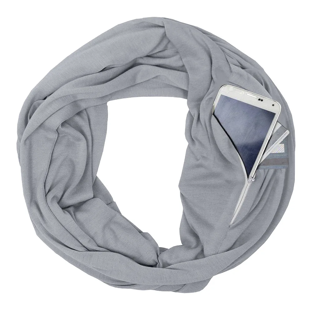 Осень-зима, однотонный теплый шарф для пары, удобный карманный нагрудник на молнии, новая мода, женские или мужские шарфы для девочек