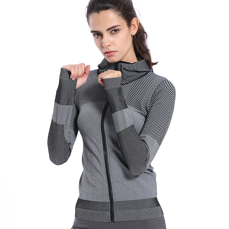 

BINAND Women Profession Jogging Gym Nylon Sports Hoodie High Elastic Tight Sweat-wicking Slim-fit Fitness Hooded Sweatshirts