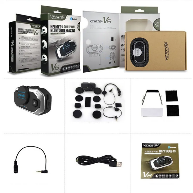Angielska wersja Easy Rider 2 zestawy Vimoto V8 zestaw słuchawkowy Bluetooth do kasku motocykl słuchawki Stereo do telefonu komórkowego i Radio GPS Angielska wersja Easy Rider 2 zestawy Vimoto V8 zestaw słuchawkowy Bluetooth do kasku motocykl słuchawki Stereo do telefonu komórkowego i Radio GPS