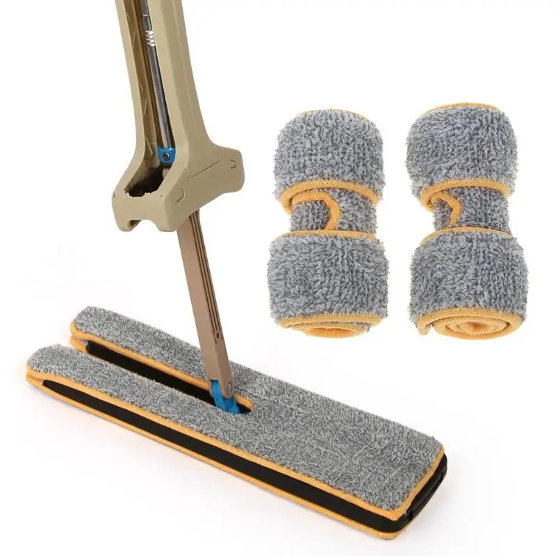 

Handheld Double-sided Floor Mop Squeegee Cleaning Cloth Head Floor Ceramic Tile Flat Mop Kitchen Home Cleaning Tools