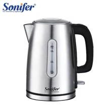 1.7л электрический чайник из нержавеющей стали 2200 вт бытовой кухонный окно масштабирования быстрый нагрев электрический заварочный чайник Sonifer