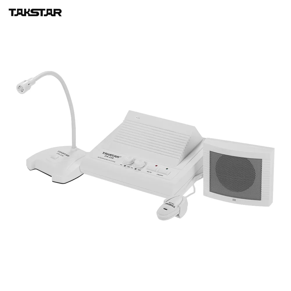 

Takstar DA-236 Talk-back System Two-way Window Intercom Loudspeakers Spares Noise-free Interphones US Plug (100~240V)