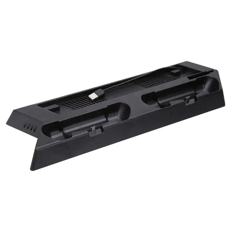  For PS4 Slim Console Vertical Game Console Stand Dock With Dual Charging Station Mutilfunction Cool