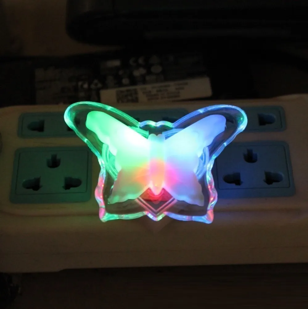 ECM2 Butterfly LED Plug in Gift Colorful Energy saving Ideas New