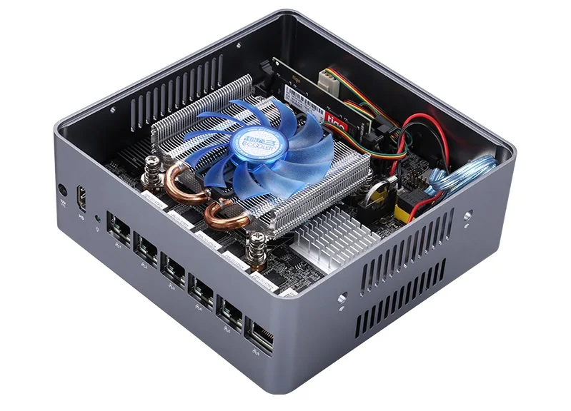 Qotom Q600G6 промышленный ПК шлюз брандмауэра маршрутизатор для pfSense 7th 6th Gen процессор