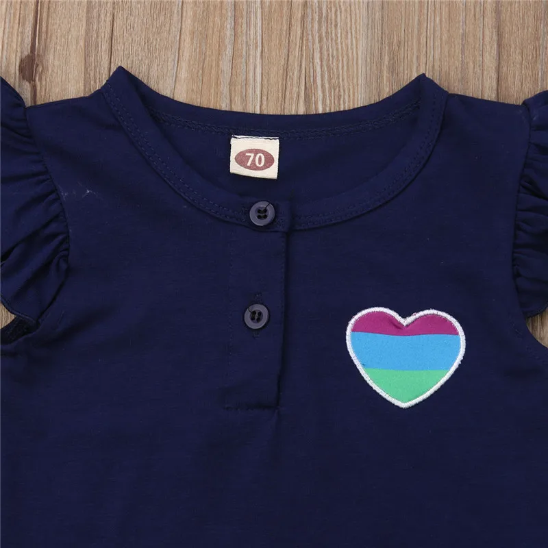 2019 Toddler Baby Kids Girl Rainbow Clothes Set T-shirt Tops Stripe Pants Outfits Summer 2019 Toddler Baby Kids Girl Rainbow Clothes Set T-shirt Tops Stripe Pants Outfits Summer